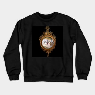 BLACK GOLD CLOCK FRAME PLATE Crewneck Sweatshirt